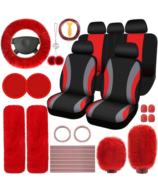 Set Fundas  Accesorios. para todo tipo de autos (Poliester universal) SET COMPLETO ADELANTE Y ATRAS Los mas vendido del mes