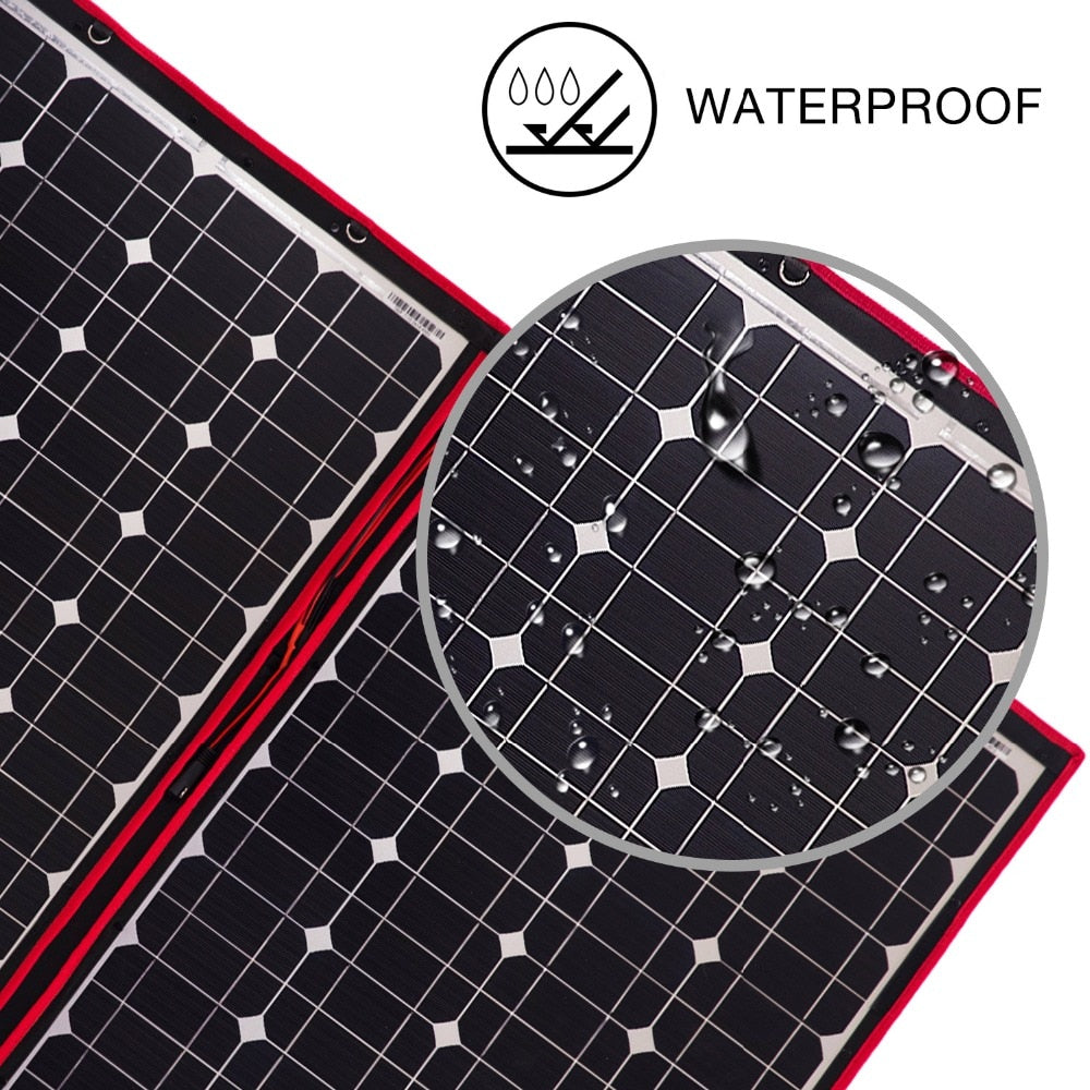 Panel solar plegable flexible para acampar al aire libre