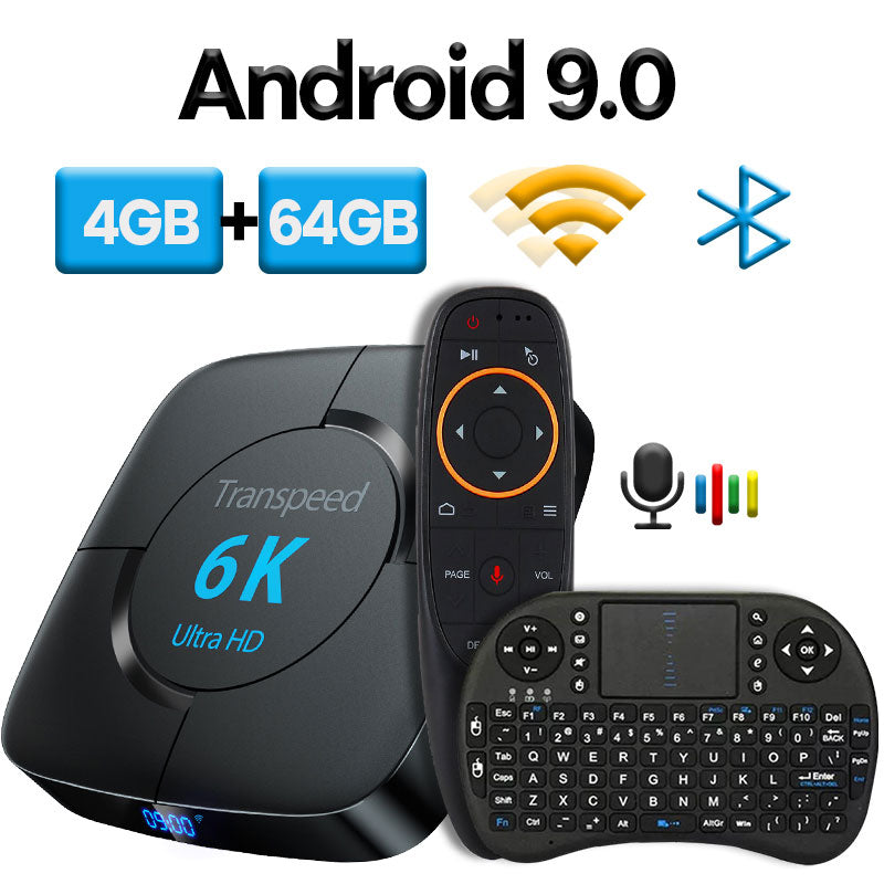 TV Box Asistente de voz de Google Youtube 6K 3D Wifi