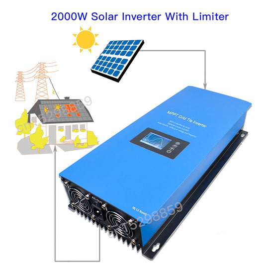 Sistema solar de 2000W con sensor limitador interno