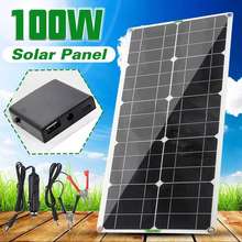 100W Solar Panel with Dual USB