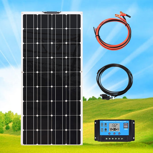 Sistema completo de kit de panel solar flexible